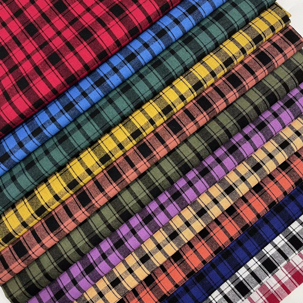 Plaid Cotton Plain Woven RT01556 – Yardblox Fabrics