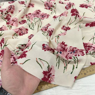 Close up fabric of cotton crepe
