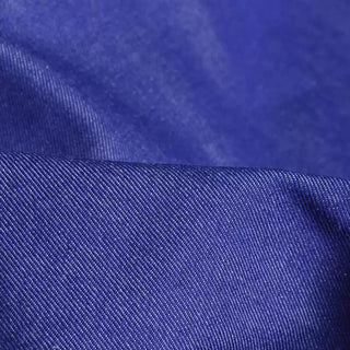 Close up of blue denim fabric