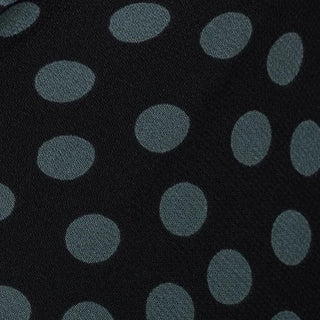 Yardblox Exclusive Reformation Polka Dot Blue Non-Stretch Viscose Georgette DS23528 - Last Cuts