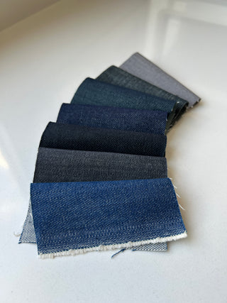 Fabric Swatch Bundle Pack - Premium Japanese Denim Sample Set