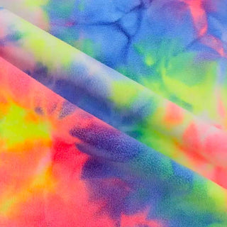 Tie Dye Stretch Polyester Double Sided Polar Fleece A109302