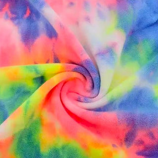 Tie Dye Stretch Polyester Double Sided Polar Fleece A109302