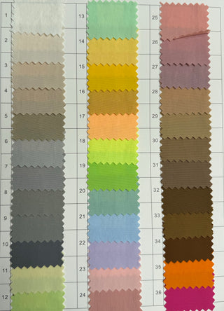 Solid Crinkled DWR Nylon Taslan RT01502- 108 Colors Available