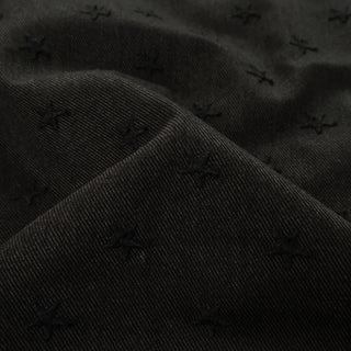 Yardblox Exclusive Made in Japan HOKKOH Stars Multi Color Non-Stretch Embroidery Cotton Bull Denim Twill DS21522