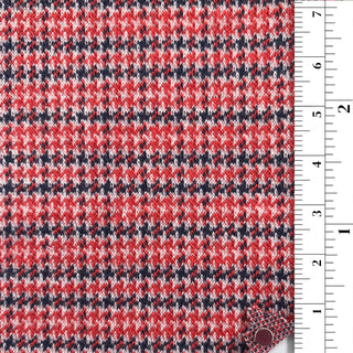 Premium Houndstooth Stretch Cotton Polyester Blended Jacquard A002342