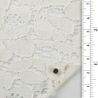 Solid Stretch Nylon Cotton Blended Lace A023301