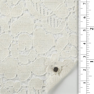 Solid Stretch Nylon Cotton Blended Lace A023304