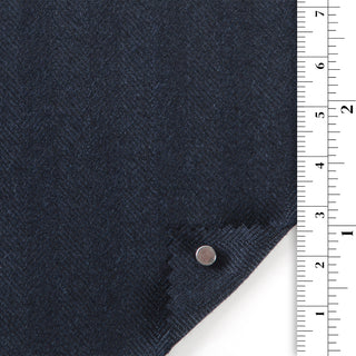 Solid Worsted Wool Viscose Herringbone Suiting A025503