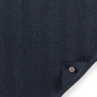 Solid Worsted Wool Viscose Herringbone Suiting A025503