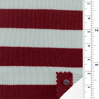 Stripes Stretch Cotton Viscose Blended Rib 2x2 A112309