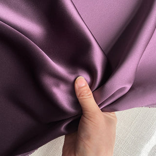 Yardblox Exclusive Luxury Silk Collection Solid Multi Color Non-Stretch 6A Mulberry Silk Charmeuse Satin DS26514 -30 Momme