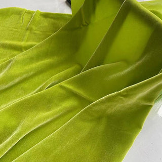 Yardblox Exclusive Luxury Silk Collection Solid Multi Color Non-Stretch Mulberry Silk Velvet DS26516 -40 Momme