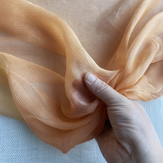 Yardblox Exclusive Luxury Silk Collection Solid Multi Color Non-Stretch Crinkled Mulberry Silk Georgette DS26502 -5 Momme