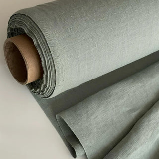 Made In France Premium Quality Solid Multi Color Non-Stretch Washed / Softened Organic Linen Plain Woven DS00512 -180/220 GSM