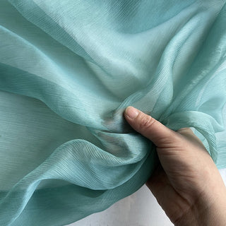 Yardblox Exclusive Luxury Silk Collection Solid Multi Color Non-Stretch Crinkled Mulberry Silk Georgette DS26502 -5 Momme