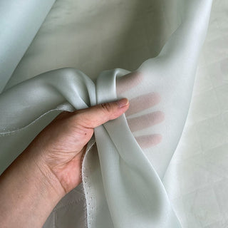 Yardblox Exclusive Luxury Silk Collection Solid Multi Color Non-Stretch Mulberry Silk Satin Face Organza DS26506 -12 Momme