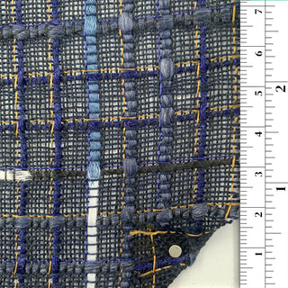 Plaid/Checkered Polyester Acrylic Blended Tweed B004305
