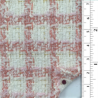 Plaid/Checkered Acrylic Polyester Blended Tweed B004324