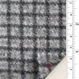 Premium Plaid/Checkered Wool Polyester Blended Double Faced Melton B006320