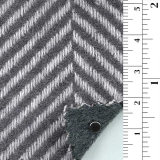 Premium Herringbone Wool Polyester Blended Double Faced Melton B006337