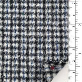 Premium Plaid/Checkered Wool Polyester Blended Double Faced Melton B006341