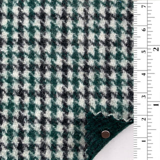 Premium Houndstooth Wool Polyester Blended Double Faced Melton B006342