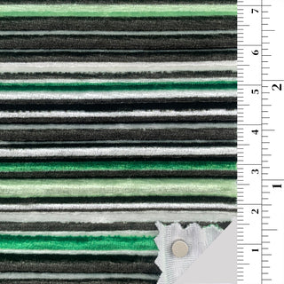Premium Stripes Stretch Embossed Polyester Velour B007308
