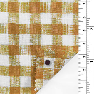Gingham Cotton Polyester Blended Slub B010322