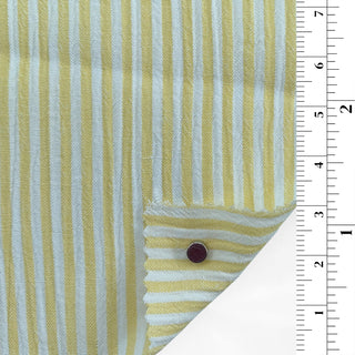 Stripes Crinkled Rayon Polyester Blended Plain Woven B010332