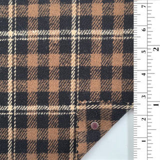 Plaid/Checkered Double Peached Cotton Jacquard B010334