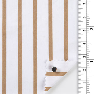 Stripes Stretch Cotton Nylon Blended Poplin B010350