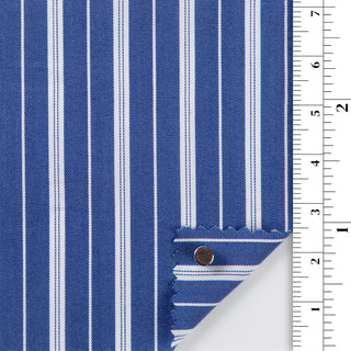Stripes Stretch Cotton Nylon Blended Poplin B010352