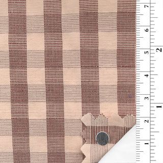 Gingham Polyester Cotton Blended Seersucker B013306