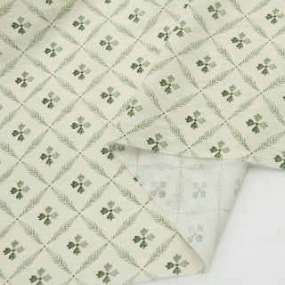 Japanese Fashion Designer Clover Off-White Non-Stretch Linen Tencel™ / Lyocell Blended Plain Woven B017623