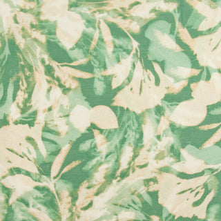 Japanese Fashion Designer Botanical Green Non-Stretch Linen Tencel™ / Lyocell Blended Plain Woven B017643