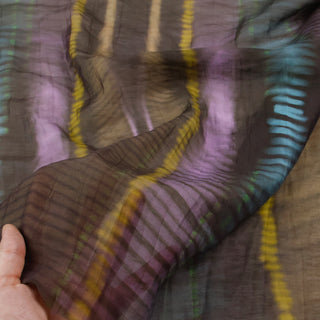 Japanese Fashion Designer Abstract Multi Color Non-Stretch Linen Tencel™ / Lyocell Blended Plain Woven B017646