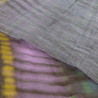 Japanese Fashion Designer Abstract Multi Color Non-Stretch Linen Tencel™ / Lyocell Blended Plain Woven B017646