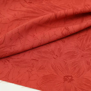 Japanese Fashion Designer Floral Red Non-Stretch Tencel™ / Lyocell 100.0% Cotton Blended Dobby Jacquard B017647