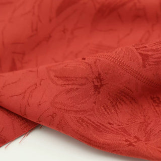 Japanese Fashion Designer Floral Red Non-Stretch Tencel™ / Lyocell 100.0% Cotton Blended Dobby Jacquard B017647