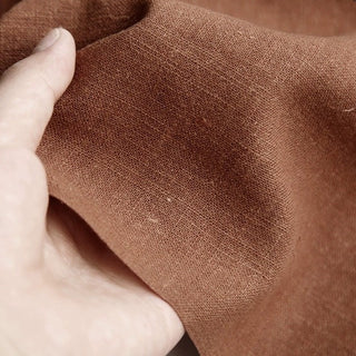 Solid Sand Washed Ramie Lyocell Plain Woven Woven B023603 - 76 Colors Available