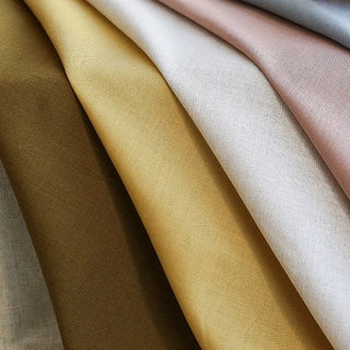 Solid Linen Cotton Plain Woven Woven B023606 - 216 Colors Available