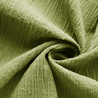 Solid Crinkled Cotton Linen Crepon B023607 - 40 Colors Available
