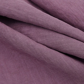 Solid Sand Washed Hemp Linen Plain Woven Woven B023609 - 10 Colors Available