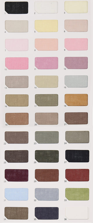 Solid Hemp Plain Woven Woven B023610 - 35 Colors Available