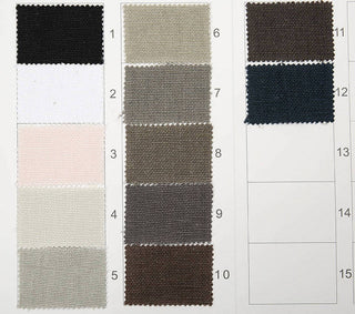 Solid Linen Plain Woven Woven B023612 - 12 Colors Available