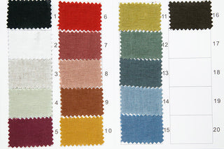 Solid Linen Plain Woven Woven B023613 - 16 Colors Available