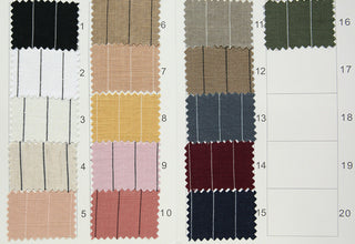 Stripes Viscose Linen Slub B023616 - 16 Colors Available