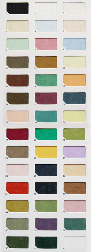 Solid Linen Cotton Plain Woven Woven B023617 - 41 Colors Available