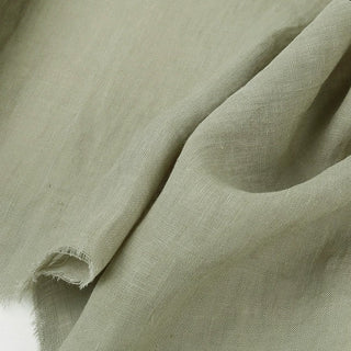 Solid Sand Washed Linen Plain Woven Woven B023620 - 31 Colors Available